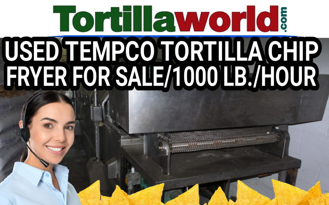 Used Tempco 1,000 lb/hr chip fryer for sale