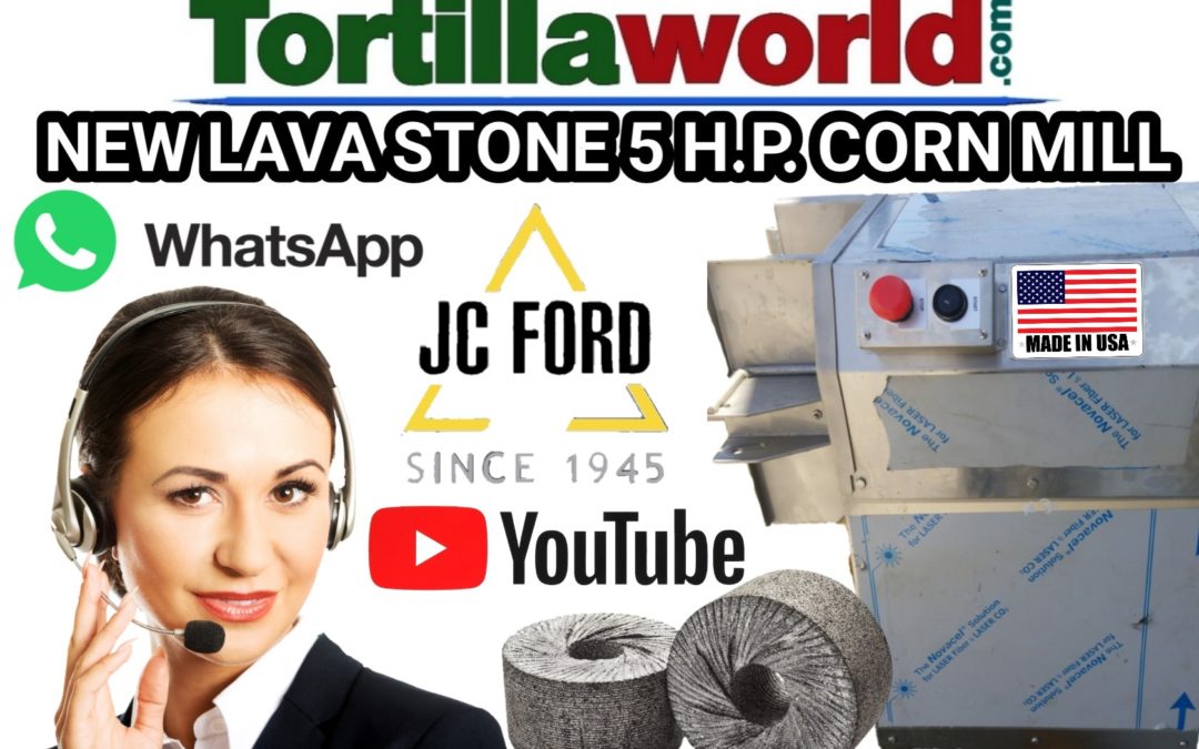 New JC Ford lava stone corn mill for sale