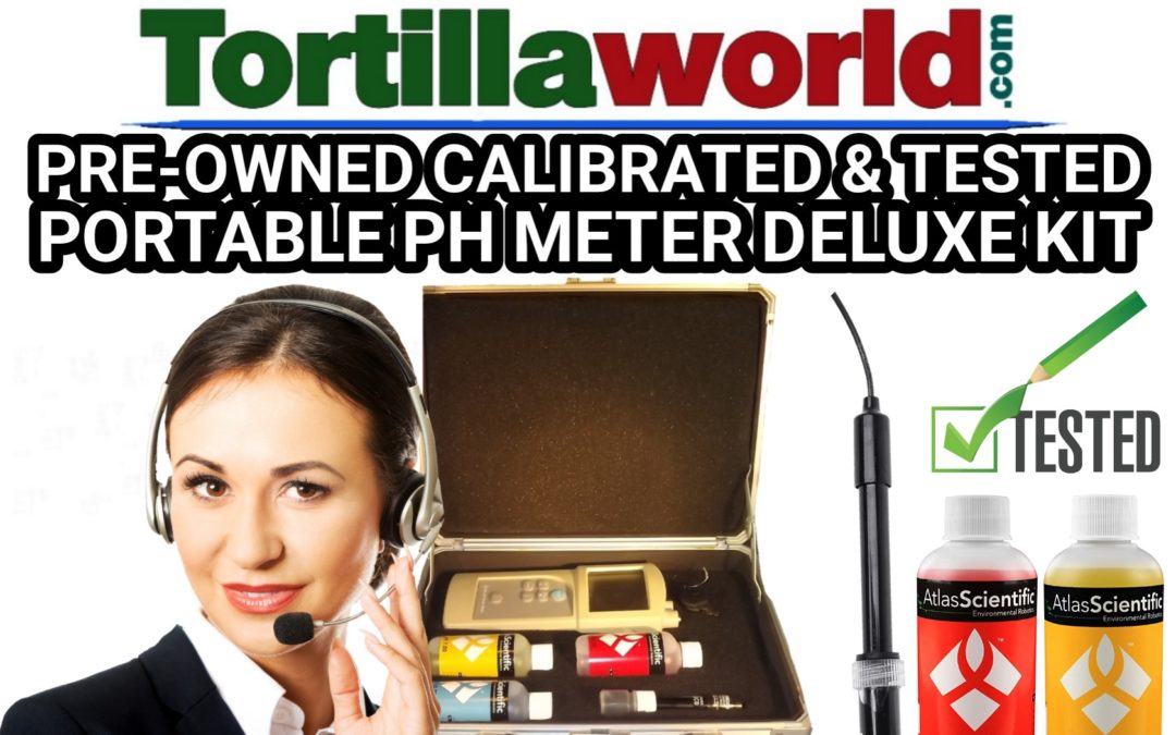 Pre-owned, calibrated & tested portable PH meter deluxe starter kit for sale