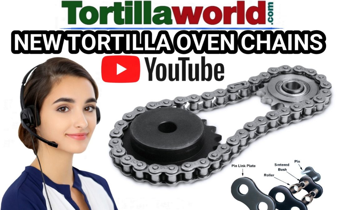 Replacement tortilla oven & equipment chains for sale