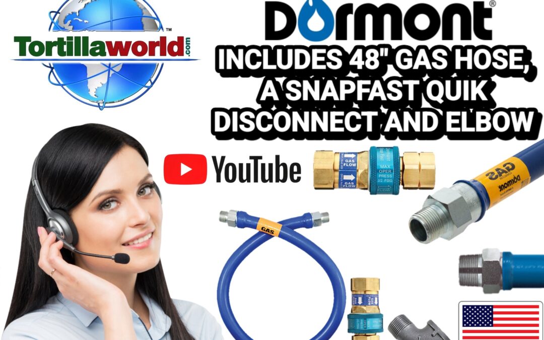 48″ commercial grade 1″ gas hose snapfast quick disconnect & elbow kit for sale