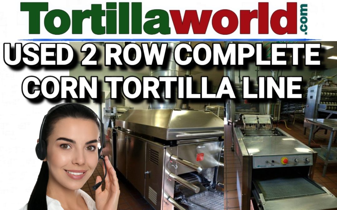 Used Superior complete 2 row corn tortilla line for sale