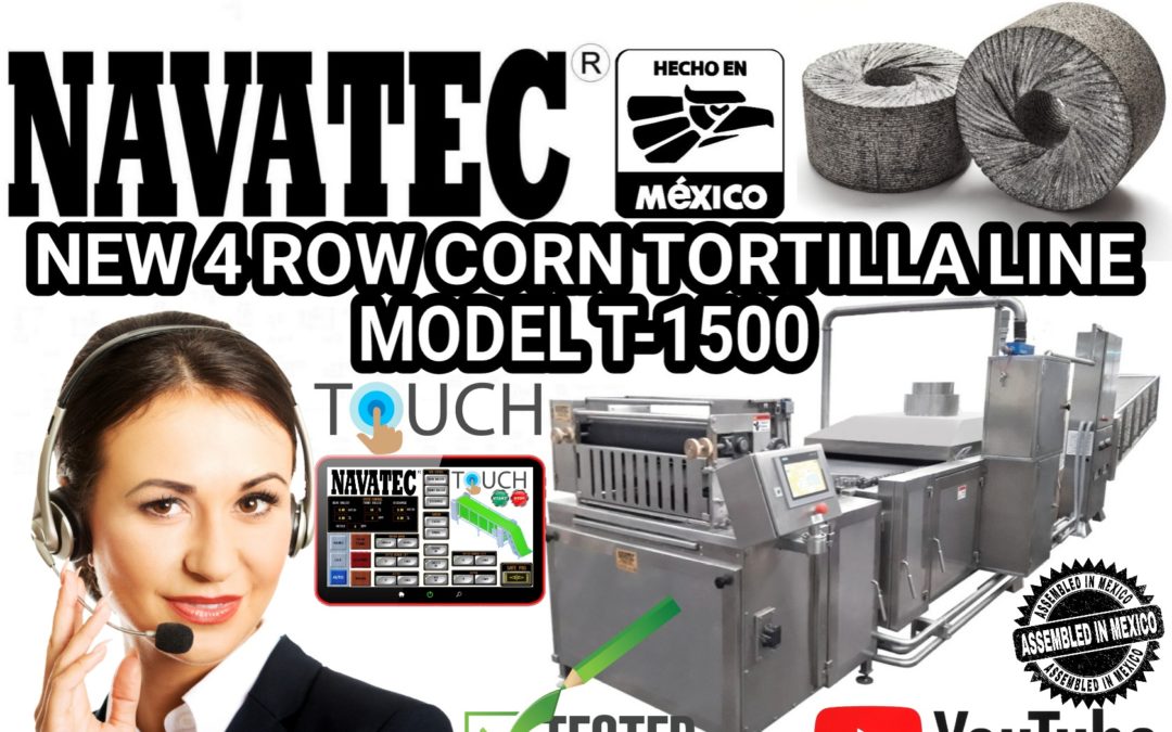 Navatec complete corn tortilla line model T-1500 for sale