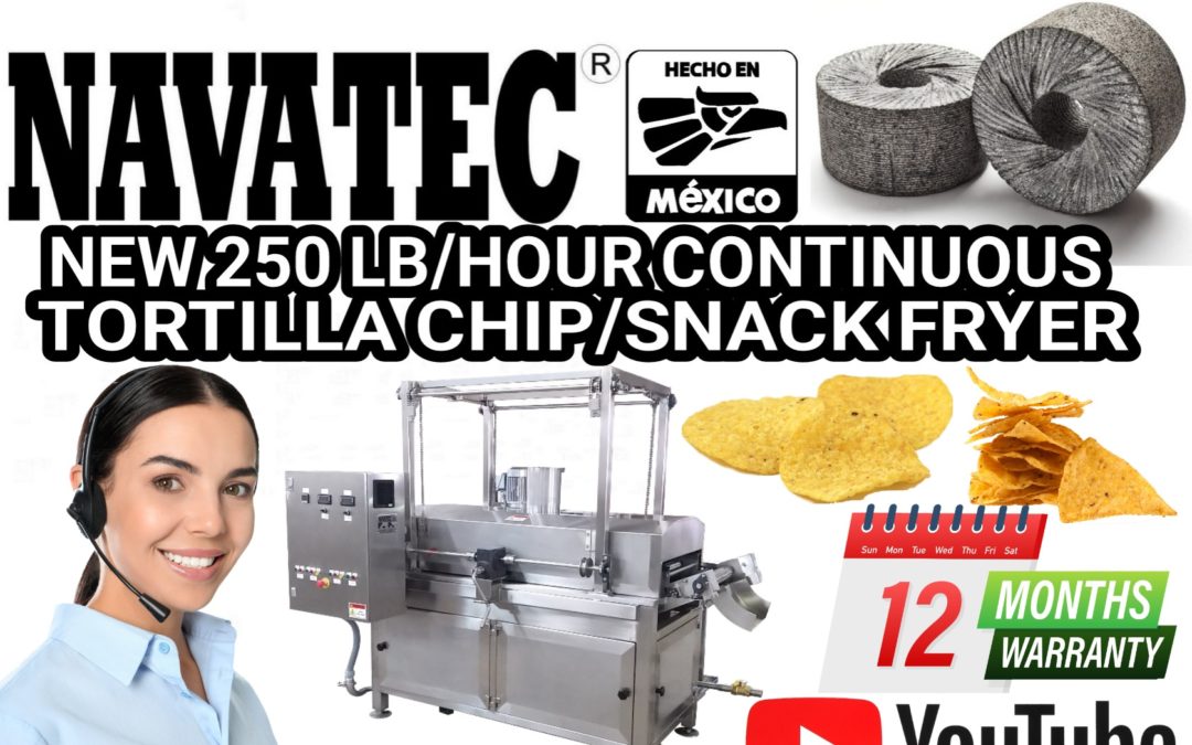 Navatec In-store style continuous tortilla chip fryer for sale