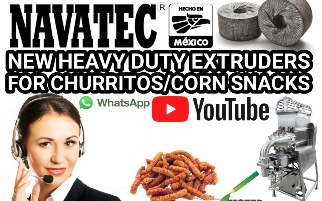 Navatec extruders for churritos (corn snacks) for sale