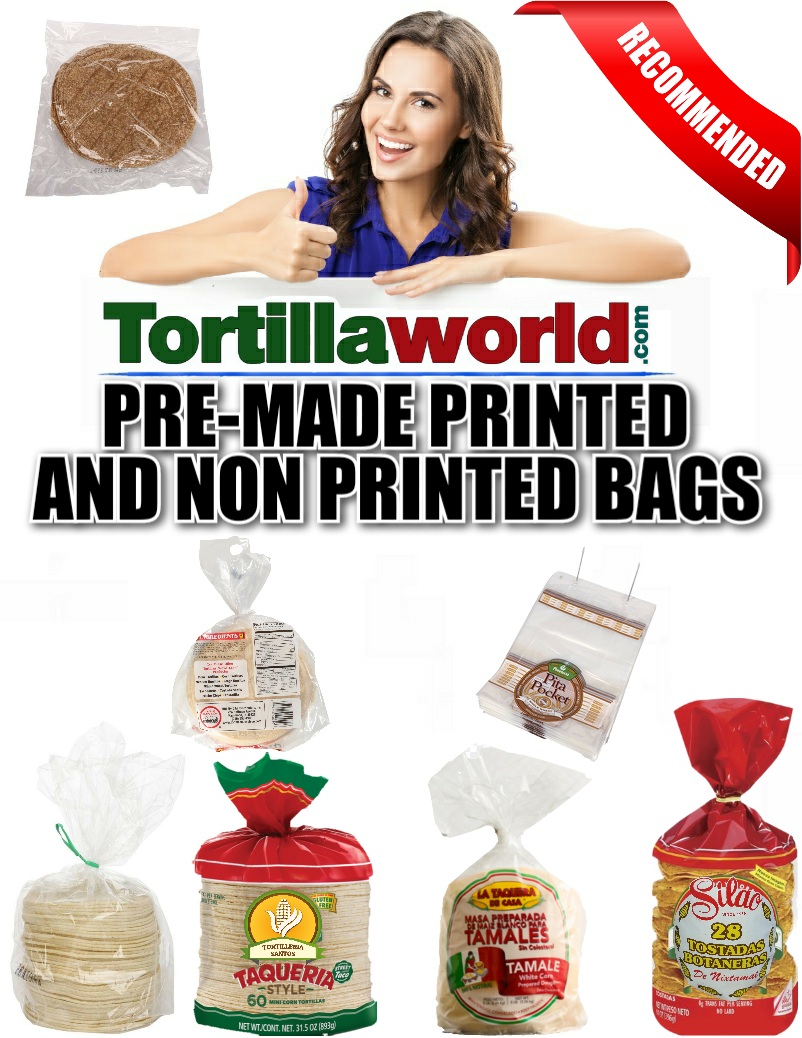 Tortillaworld specializes in product development with plastic resins polyethylene, polypropylene & variety of lamination's to produce pre made Ziploc, bottom and side gusset & wicket bar bags.