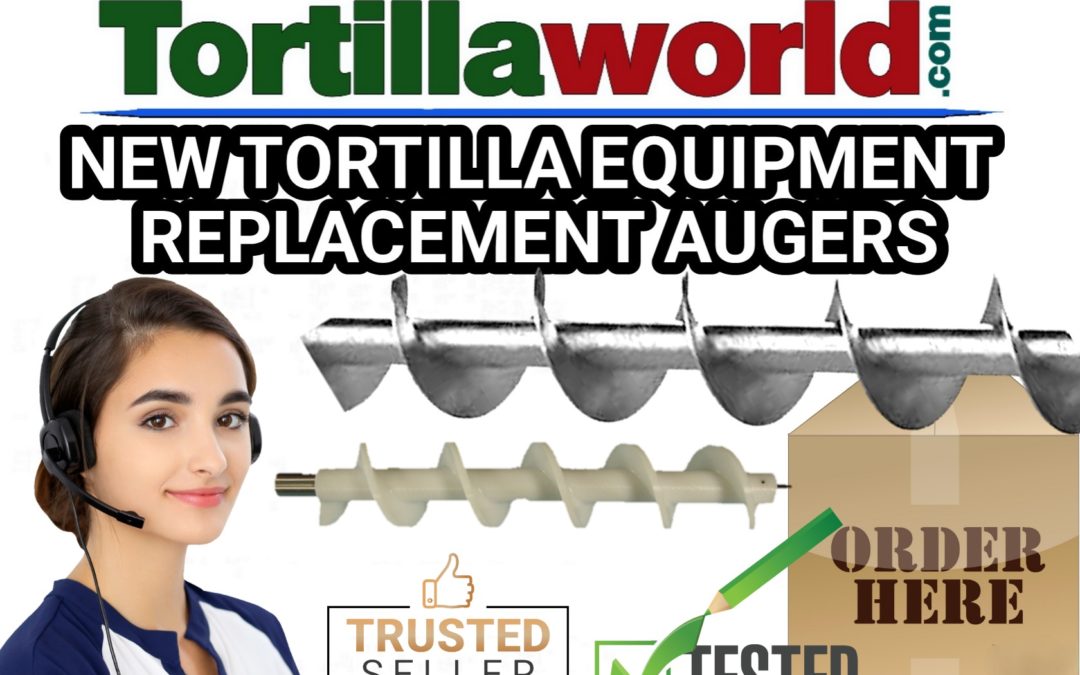 Replacement tortilla equipment augers for sale