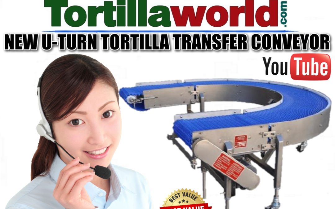 New tortilla U-turn transfer conveyor for sale