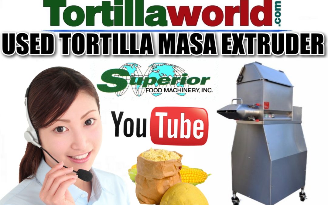 Used tortilla masa extruder for sale